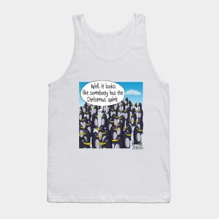 Christmas Spirit Penguin Tank Top